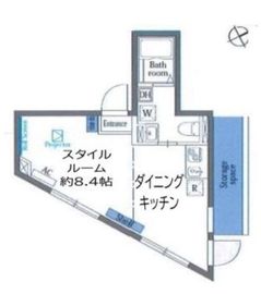 ヴァンテジオ目黒uno 501 間取り図