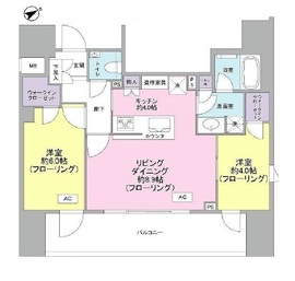 リビオ目黒リバーサウス 4階 間取り図