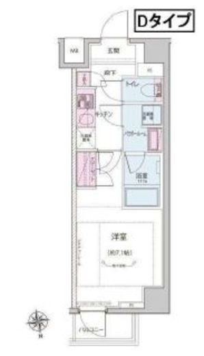 ALTERNA神楽坂Ⅱ (オルタナ神楽坂Ⅱ) 405 間取り図