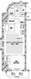 アデニウム新橋 8階 間取り図