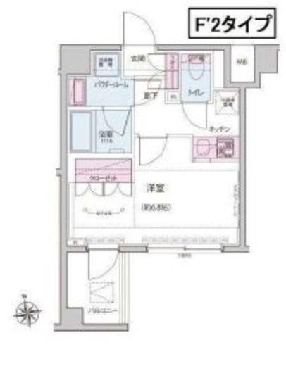 ALTERNA神楽坂Ⅱ (オルタナ神楽坂Ⅱ) 109 間取り図