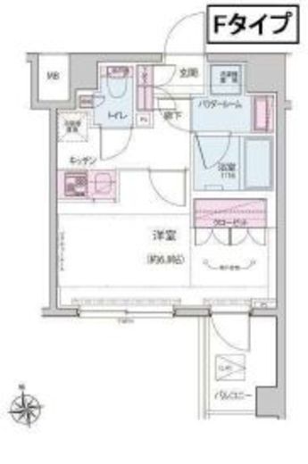 ALTERNA神楽坂Ⅱ (オルタナ神楽坂Ⅱ) 108 間取り図
