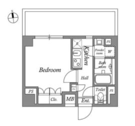 ALTERNA神楽坂Ⅱ (オルタナ神楽坂Ⅱ) 604 間取り図