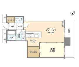 リガーレ日本橋人形町 22階 間取り図