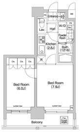 コンフォリア三田EAST 1303 間取り図