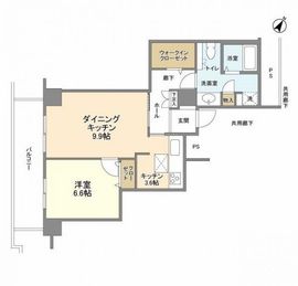 トルナーレ日本橋浜町 7階 間取り図