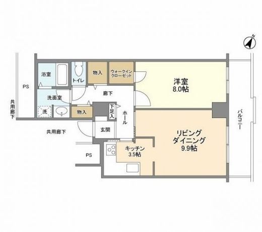 トルナーレ日本橋浜町 12階 間取り図