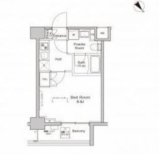 プラウドフラット戸越公園 321 間取り図