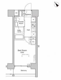 プラウドフラット戸越公園 205 間取り図