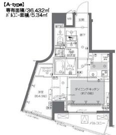 ZOOM渋谷神山町 6階 間取り図