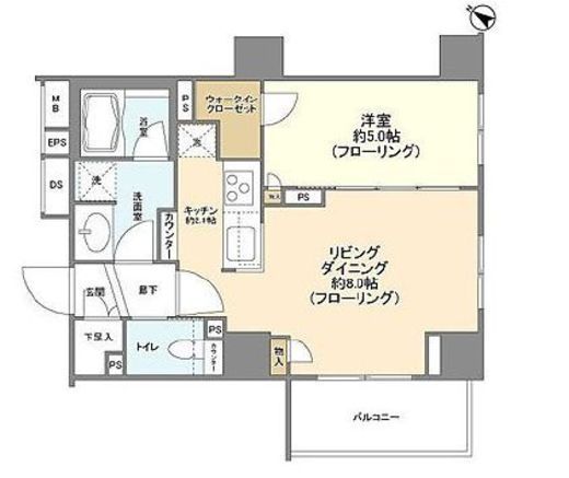 ブランズ渋谷神山町 4階 間取り図