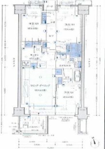 プラウド銀座東レジデンス 7階 間取り図