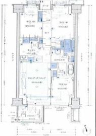 プラウド銀座東レジデンス 7階 間取り図