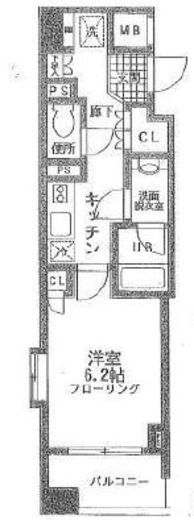 アトラス白山 6階 間取り図