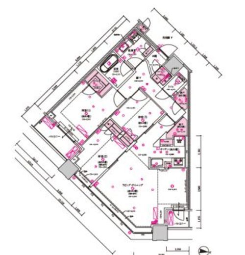 目黒第一マンションズ 1308 間取り図