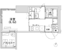 グランディオール広尾テラス 901 間取り図