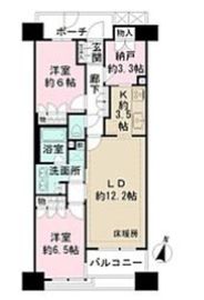 パークハウス新宿若松町 11階 間取り図