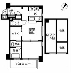 レジディア代々木2 501 間取り図