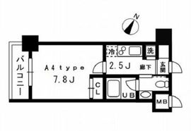 レジディア中目黒2 605 間取り図