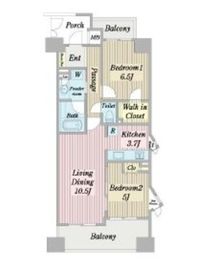 ライオンズスクエア小石川後楽園 6階 間取り図