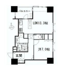 プレシス半蔵門 1202 間取り図