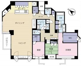 フラット緑ヶ岡 5階 間取り図