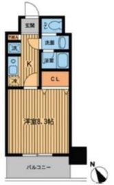 プライムアーバン門前仲町 809 間取り図