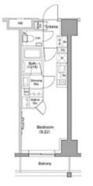 ザ・パークハビオ木場 1413 間取り図