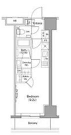 ザ・パークハビオ木場 1510 間取り図