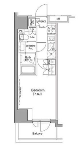 ザ・パークハビオ木場 1315 間取り図