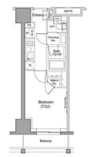 ザ・パークハビオ木場 1410 間取り図