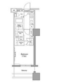 ザ・パークハビオ木場 1306 間取り図