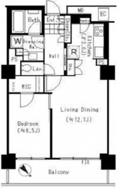 パークコート神宮前 The Forest 521 間取り図