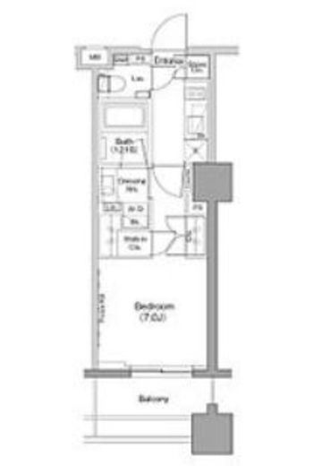 ザ・パークハビオ木場 404 間取り図