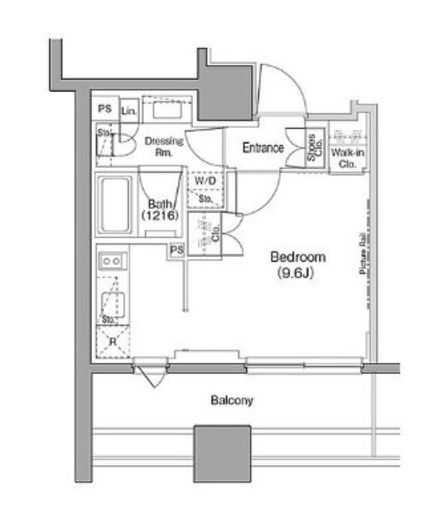 ザ・パークハビオ木場 301 間取り図