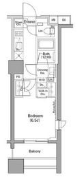 ザ・パークハビオ木場 1307 間取り図