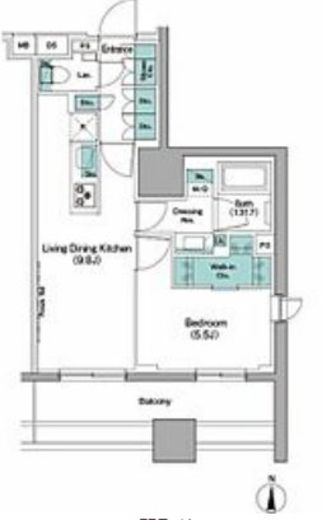 ザ・パークハビオ木場 207 間取り図