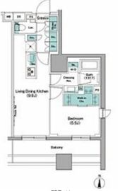 ザ・パークハビオ木場 207 間取り図