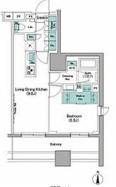 ザ・パークハビオ木場 207 間取り図