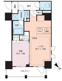 ピアース赤坂 3階 間取り図