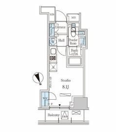 パークアクシス虎ノ門 902 間取り図