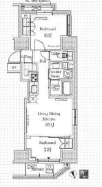 パークアクシス虎ノ門 303 間取り図