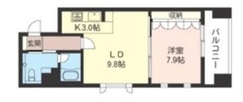 エスティメゾン銀座 1206 間取り図