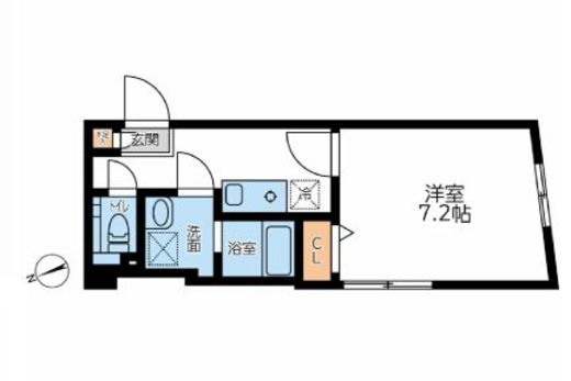 コンポジット早稲田 201 間取り図