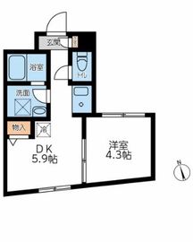 コンポジット早稲田 103 間取り図