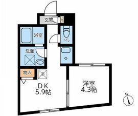 コンポジット早稲田 204 間取り図