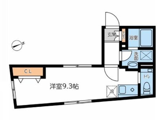 コンポジット早稲田 305 間取り図