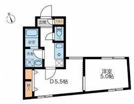 コンポジット早稲田 404 間取り図