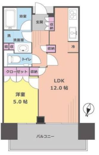 二子玉川ライズタワー 14階 間取り図
