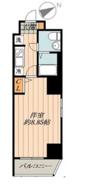 フュージョン日本橋箱崎 701 間取り図